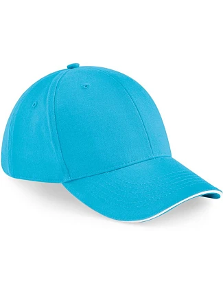 Beechfield B 20 6 panelová sandwich kšiltovka "Athleisure" 53.0020 surf blue/white Beechfield B 20 6 panelová sandwich kšiltovka "Athleisure" 53.0020 surf blue/white