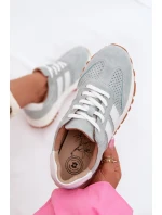 Dámské tenisky z přírodního semiše mátové Marceline