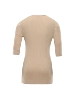 Dámské triko s tříčtvrtečním rukávem nax NAX NOVAKA beige