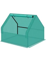 SKLENÍKOVÝ ZAHRADNÍ TUNEL ZELENÝ MINI 124X94X94CM