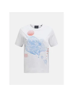 Tričko PEAK PERFORMANCE Explore Graphic Tee Women, bílé