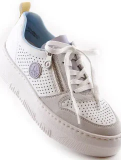 Pohodlné polobotky Rieker W RKR589 white