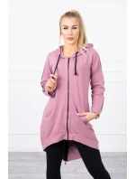 Mikina se zipem na zádech tmavě růžová Mikina se zipem na zádech tmavě růžová