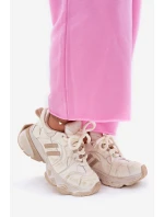 Dámské Kožené Tenisky GOE RR2N4037 Béžové