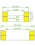 2-RODINNÁ ZAHRNUTÁ 2-KRUHOVÁ ZAHRNUTÁ KOUPELNA Rainbow 195x140x47 cm 51470