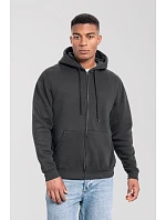Fruit of the Loom Iconic Premium Hooded Sweat Jacket Mikina s kapucí z těžké bavlny 16.2286 light graphite Fruit of the Loom Iconic Premium Hooded Sweat Jacket Mikina s kapucí z těžké bavlny 16.2286 light graphite