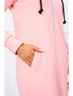 Mikina s kapucí lososová Mikina s kapucí lososová