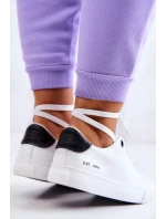 Kožené tenisky Big Star JJ274211 bílé a Černá