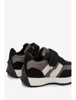 Dětské sportovní boty na suchý zip Miranda – černé