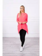 Mikina s potiskem kola růžová neonová