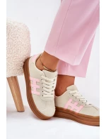 Dámské Tenisky Na Platformě Béžové Syliyana