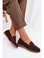 Mokasiny z Přírodního Semiše Vinceza 18122 Čokoládové