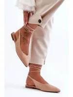 Dámské semišové baleríny nude Lilly Ann Dámské semišové baleríny nude Lilly Ann