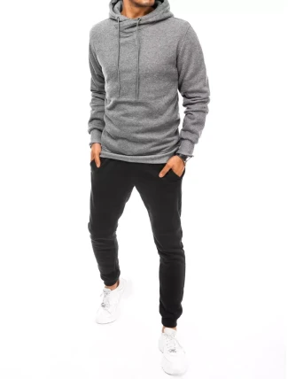 Pánská šedočerná tepláková souprava FashionStreet AX0669