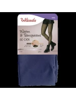 Dámské teplé punčochové kalhoty 50 DEN WARM & TRANSPARENT 50 DEN - BELLINDA - modrá Dámské teplé punčochové kalhoty 50 DEN WARM & TRANSPARENT 50 DEN - BELLINDA - modrá