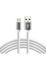 Napájecí kabel everActive CBS-1MW (USB - Micro USB ; 1m; barva bílá)