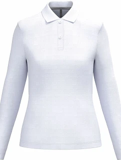 Kariban K 244 Dámské piqué polo s dlouhým rukávem 20.K244 white