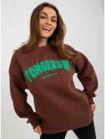 Mikina EM BL 617 7.27 tmavě hnědá Mikina EM BL 617 7.27 tmavě hnědá