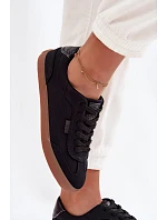 Dámské tenisky z materiálu Big Star TT274356 Černé