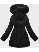 Černá teplá oboustranná dámská zimní bunda (w610big) Černá teplá oboustranná dámská zimní bunda (w610big)
