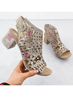 Rieker 64780-90 dámské vestavěné ažurové sandály