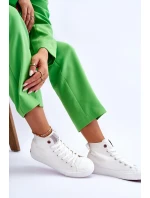 Dámské klasické vysoké tenisky Cross Jeans LL2R4086C Bílé Dámské klasické vysoké tenisky Cross Jeans LL2R4086C Bílé