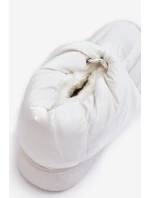 Dámské sněhule s ozdobným uvázáním bílé Siracna