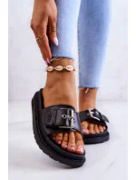 Dámské módní pantofle Big Star - černé