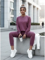 MILIAN dámská tepláková souprava bordó FashionStreet AY0815