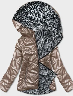 Kapučínová dámská oboustranná bunda (BR9795-12)