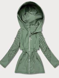 Damska kurtka z monogramem Goodlookin szarozielona (KK60412-3#)