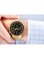 Pánské hodinky Giewont Chronograph Sapphire Gold Black GW3520-B4