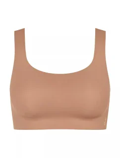 Dámská podprsenka ZERO Feel 2.0 Top - BROWN - sv. hnědá 00CM - SLOGGI