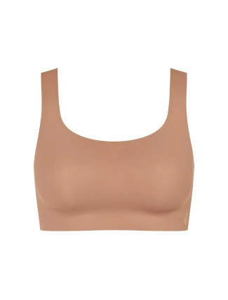 Dámská podprsenka ZERO Feel 2.0 Top - BROWN - sv. hnědá 00CM - SLOGGI