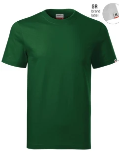 Základní unisex tričko (lahvově zelené (štítek značky))