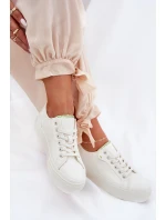 Dámské Tenisky Na Platformě Z Eko Kůže Big Star RR274A295 Bílé