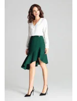 Dámská sukně L065 tmavě zelená - Lenitif Dámská sukně L065 tmavě zelená - Lenitif