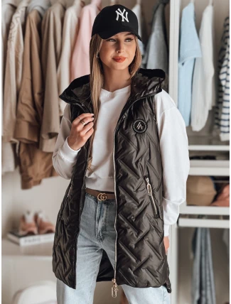 Dámská přechodná prošívaná vesta GRANDI černá FashionStreet TY4883