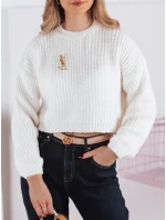 Dámský oversize svetr BILLIS ecru FashionStreet MY2284