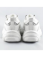 Bílé dámské šněrovací tenisky "sneakers" (172)
