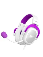 Herní sluchátka Havit H2002d bílá/fialová