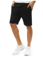 Pánské krátké teplákové šortky černé SX0824
