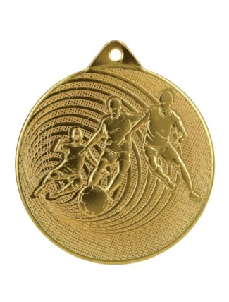 KOVOVÁ FOTBALOVÁ MEDAILE FI 70 MMC3070 - ZLATÁ
