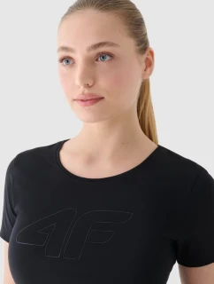 Dámské tričko s potiskem 4F Černé 4FWMM00TTSHF1846-20S