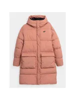 Dámský kabát 4FAW23TDJAF236-64S Pudr růžová - 4F