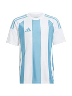 Dětské tričko adidas Striped 24 Jersey bílo-modré IW2137