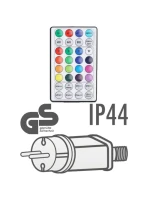 VÁNOČNÍ STROMEK SVĚTLA VENKOVNÍ / VNITŘNÍ SVĚTELNÝ ZÁVĚS 144 VEDL 120X120CM S DÁLKOVÝM OVLÁDÁNÍM TEPLÁ BÍLÁ