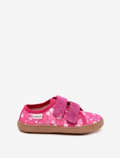 Pantofle Barefoot Dívčí Srdíčka Milami Fuchsie Saphira