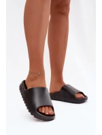 Dámské pantofle na platformě černé Olyria