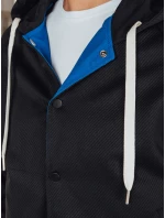 Pánská bunda bomber s kapucí modrá FashionStreet TX5023